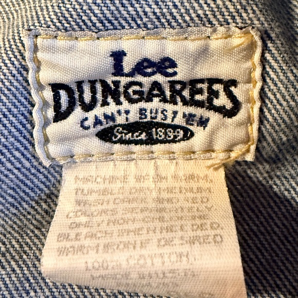 Lee Jean Jacket Vintage 90s Denim Trucker Jean Jacket USA XXL - Picture 14 of 15